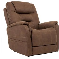 Flexsteel Shaw Brown Power Lift Recliner with Power Headrest
