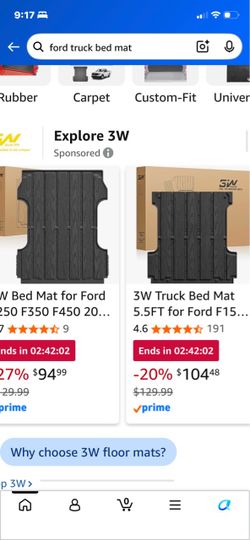 Ford truck bed mat