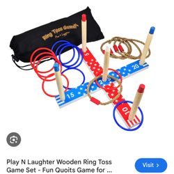 Wooden Ring Toss Game