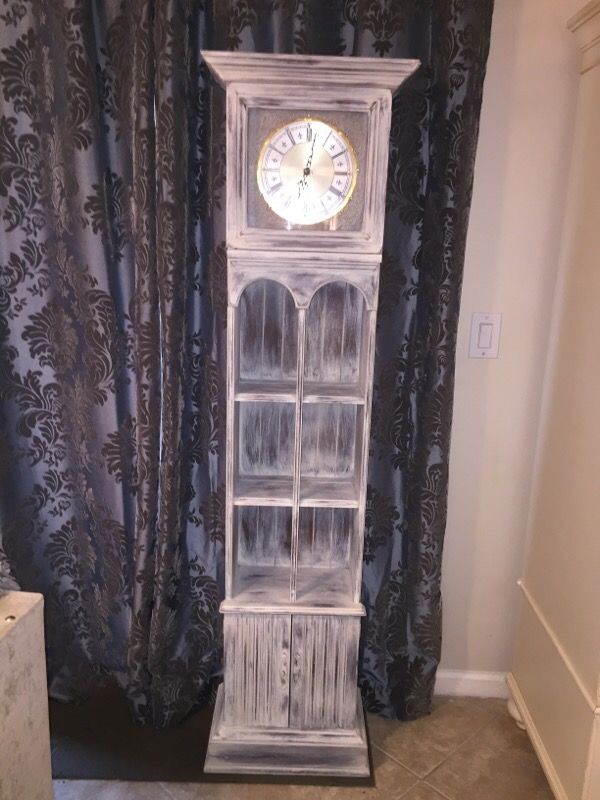 Shabby Chic Antique / Vintage/ Butler Grandfather / Grandmother Clock