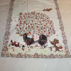 Anthropologie Inslee Fariss Turkey Trot Autumn Thanksgiving Dish Towel NEW
