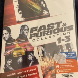 FAST & FURIOUS 1-3 COLLECTION (DVD) NEW 