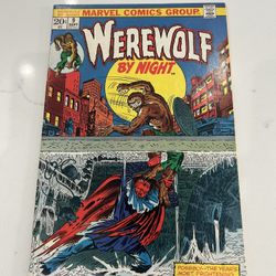 Werewolf by Night #9  🔑 1st Tatterdemalion 🔑 1st Sarnak 🔑 1st Committee 1973, VG/FN