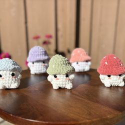 Mushroom Boys 🍄 $12 Each Handmade 🧶 Crochet 🧶 Plushies 