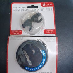 Lucid Hearbuds (LA-PSAP-EARBUDS) Hearing Amplifier Earbuds Carry Case Included