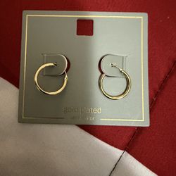 Girls earrings gold plated