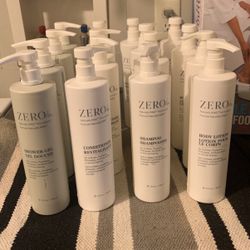Zero Shampoo/conditioner/shower Gel/body Lotion Set