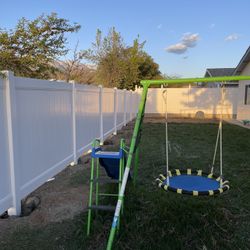 Vinyl Work Fence
