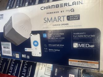 Chamberlain 1/2 HP garage door opener.