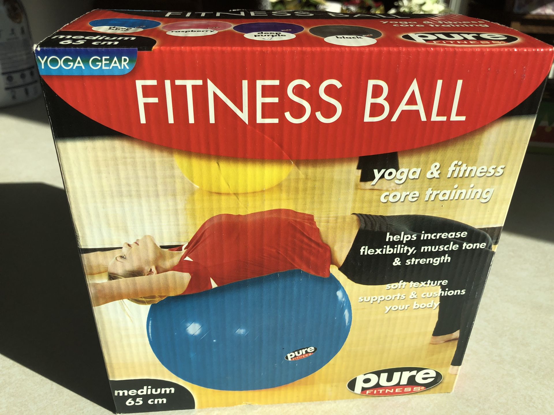 Purple Fitness Ball - 65 cm