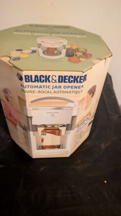 Black & decker automatic jar opener jw200 Brand new in the box. Check out my all our appliances in the last couple pictures. All priced in individual 