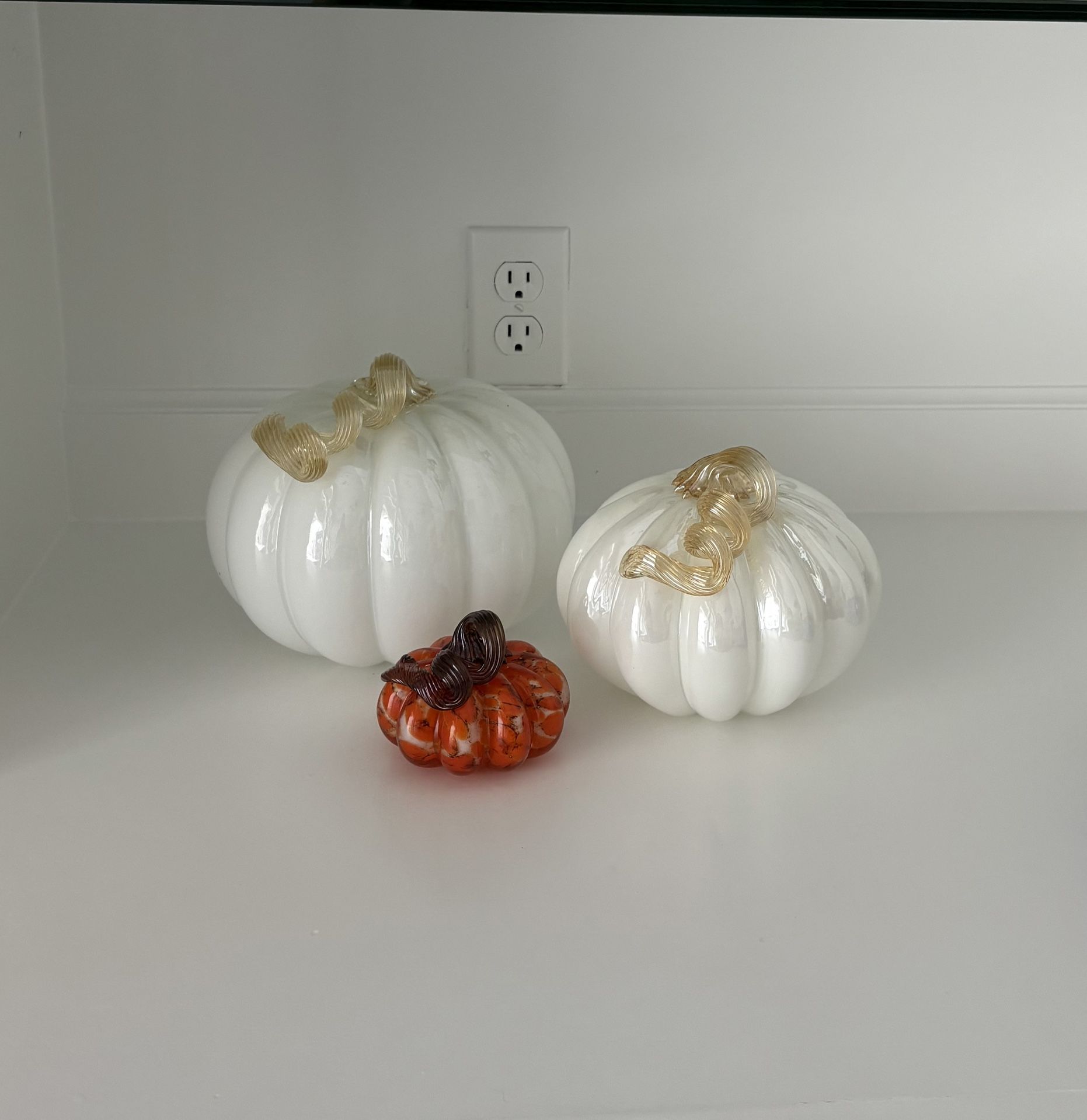 Glass Pumpkins - Halloween Fall Decor