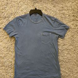 RVCA Blue Men’s T-Shirt w/Pocket Size X-Small Slim Fit