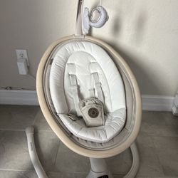 Maxi Cosi Cassia Baby Swings for Infants: Smart Portable Baby Swing with Music, Lightweight & Foldable Baby Swing, 360 Rotation Infant Swing, Classic 