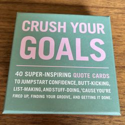 Crush Your Goals Complete Deck of Affirmation Cards