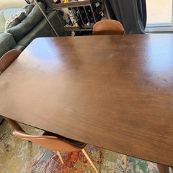 Solid wood dining table