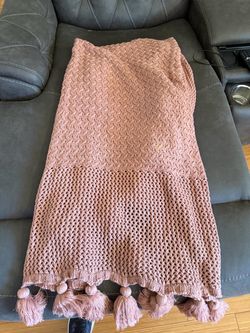 Opal house pink throw blanket