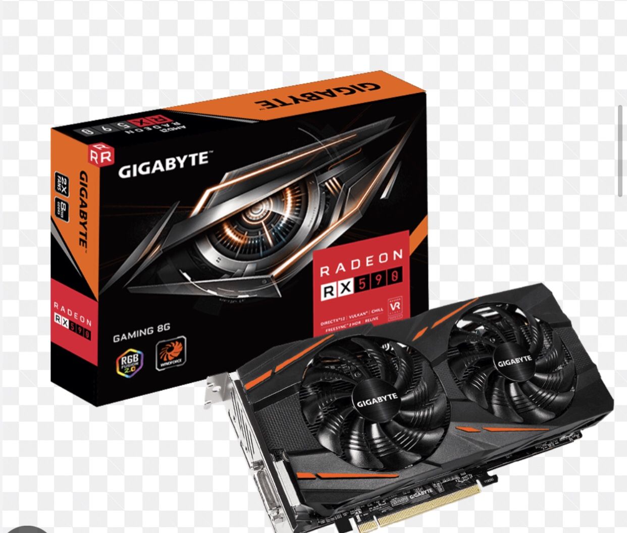 Radeon RX590 8GB GPU Used