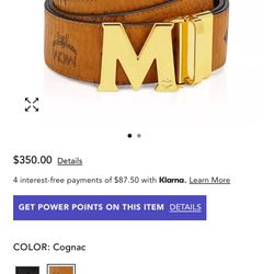 Mcm Man N Woman Belt N Crossbody Bag