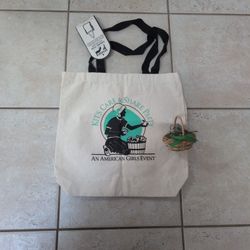 Vintage Am. Girl Kits Care & Share Party Canvas Bag And Basket