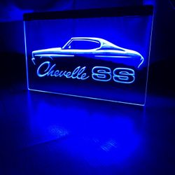 CHEVELLE SS LED NEON LIGHT SIGN 8x12