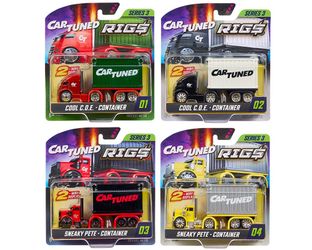 CarTuned 1:64 Container Rigs Series 3 Set of 4