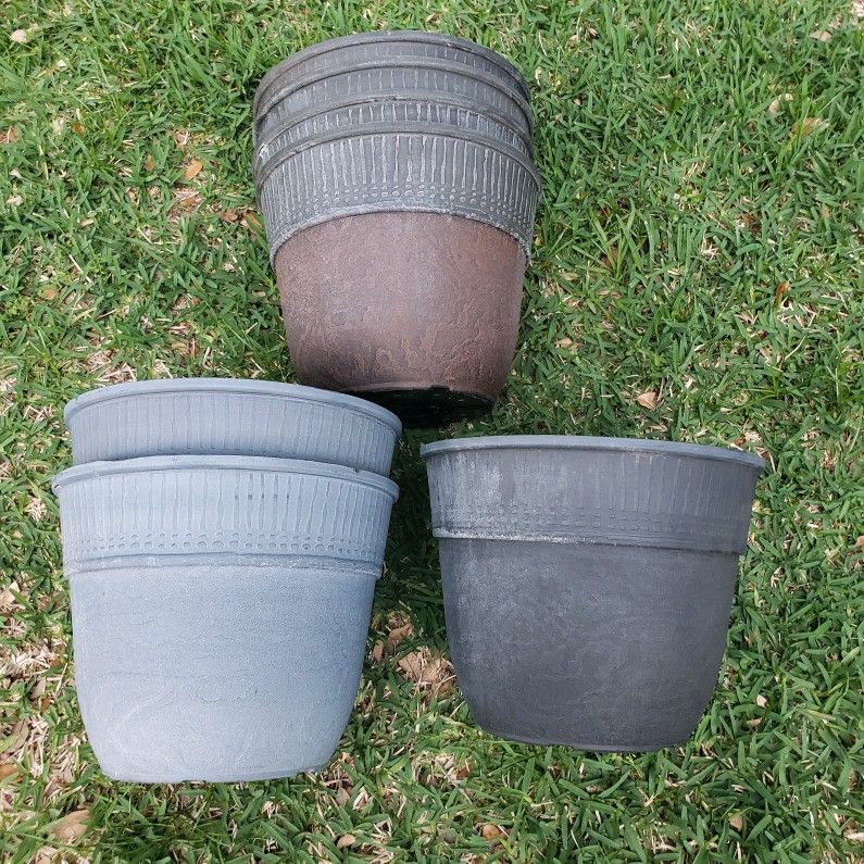 Large Decorative Planter Pots- $8 Each