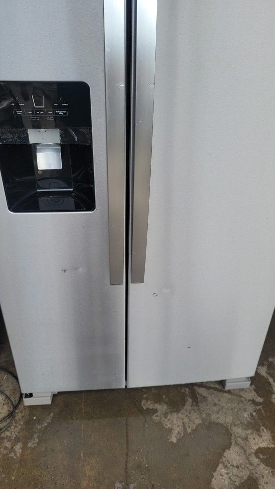 Whirlpool Side by Side Refrigerator  (Small dents at the door)