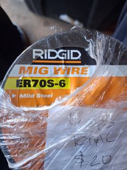 RIDGID ER70S-6 Mild Steel MIG Wire
