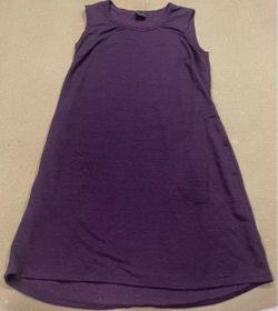 32 Degrees Cool purple wine sleeveless A shaped swing loose fitted pullover dress