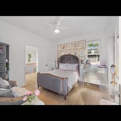 RH Restoration Hardware Queen Bed & Settee Couch Set