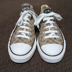 Converse All-Star Chuck Taylor’s Brown Plaid Unisex  size  Men6 - Women8