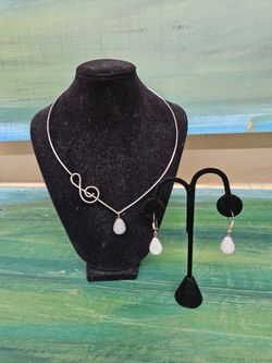 Custom Sterling Silver 18" Omega Cleff Necklace