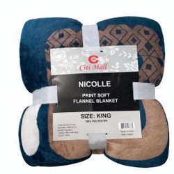 King size soft flannel blanket