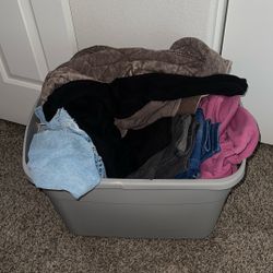 Tub Of Young Women’s Clothes