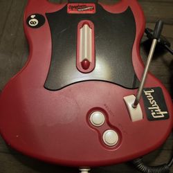 PS2 Guitar Hero Gibson SG PSLGH Red Octane Wired Controller 