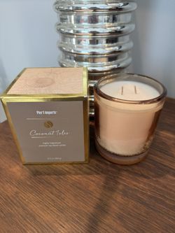 New Pier 1 Coconut Isles premium soy blend candle 12.5oz (354g)