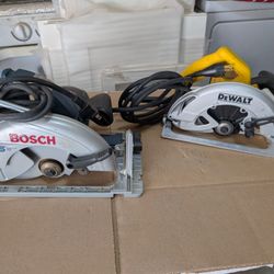 DeWalt - Bosch Circular Saw Like New $99 Each 