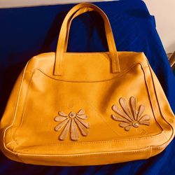 Dark Yellow Flower Tote