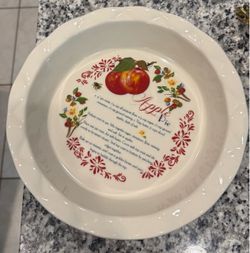 Ceramic Apple Pie Plate