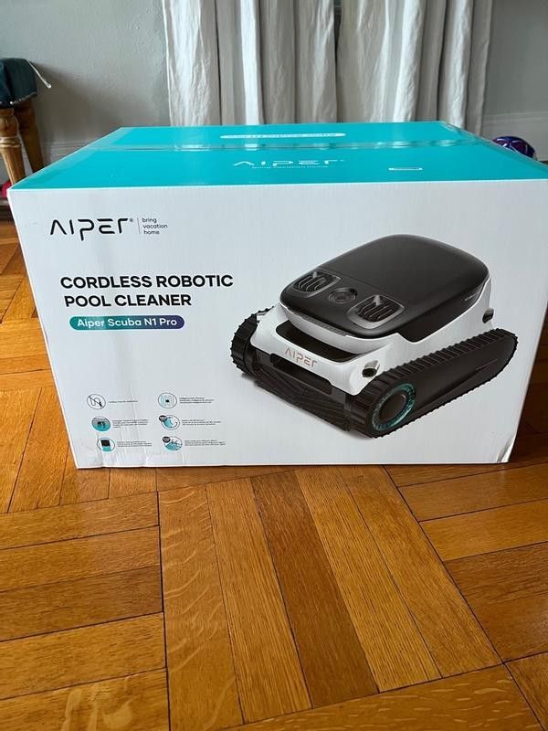 New - Aiper - Scuba N1 Cordless Robotic Pool Cleaner for In-Ground Pools up to 1600sq.ft, Automatic Pool Vacuum, Lasts 150 Mins - White