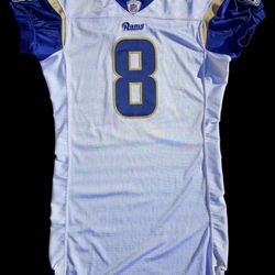 Rams Reebok Team Issued Sam Bradford Autographed Rookie Jersey 8 Procut