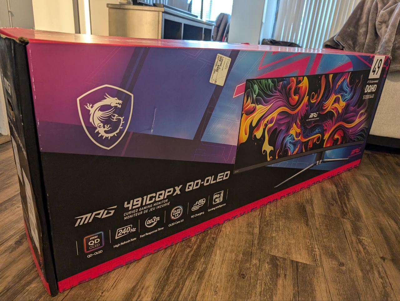 MSI MPG 491CQPX QD-OLED 49"Curved Ultrawide Gaming Monitor