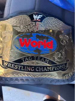 WWE TAG TEAM CHAMP BELT *** signed*** by jbl