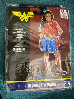 Wonder Woman Girls Costume Child Large