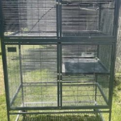 double cage with wheels
