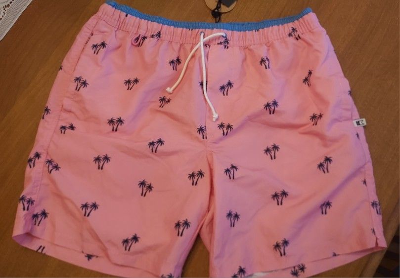 Men's Pink Palm Tree Swimsuit