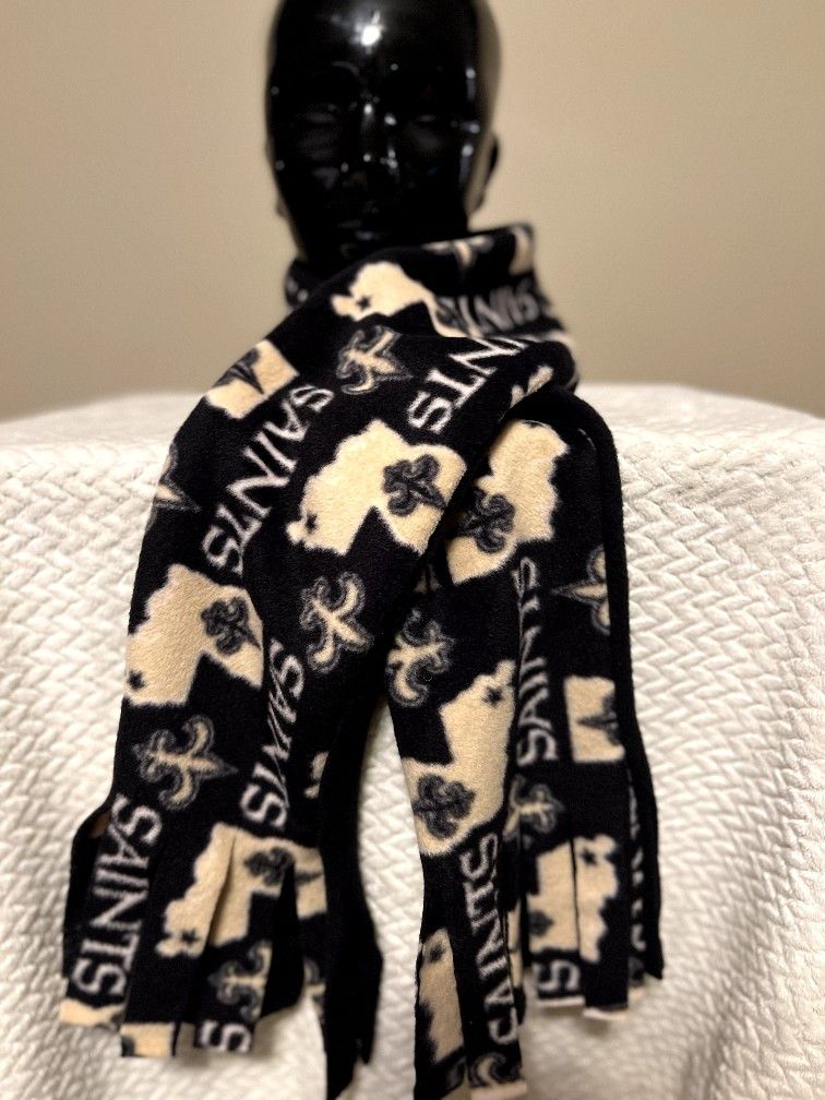 Saints Fringed Scarf