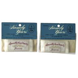 Streamline Sewing Labels Joanne Namely Yours 12 Pc Woven Vintage 1970s