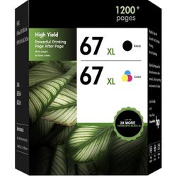 67XL 67 Ink Cartridge Black/Color Combo Pack